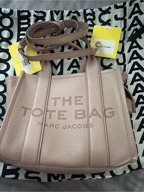 Marc Jacobs Dusty Pink Pebbled Leather The Tote Bag